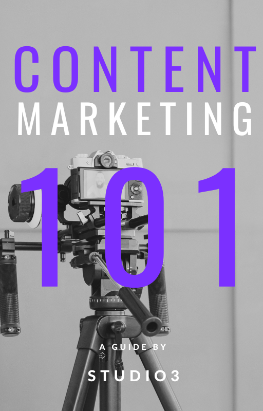 Content Marketing 101 Ebook Cover | Studio3 